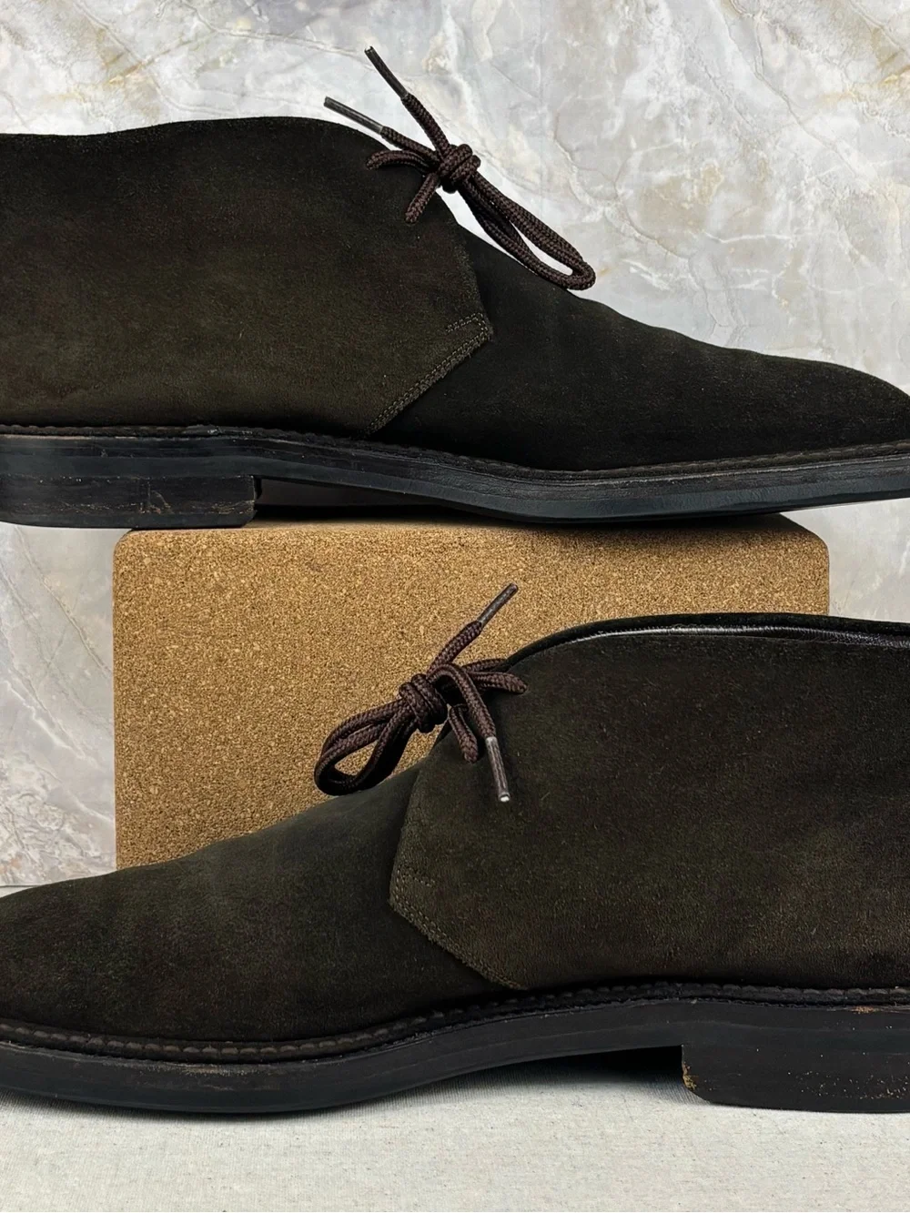 Salvatore Ferragamo Suede Chukka Boots Italy Men’s 11 D Brown Luxury